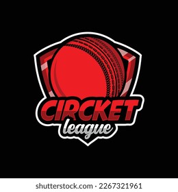 diseño único del logotipo de la liga de cricket