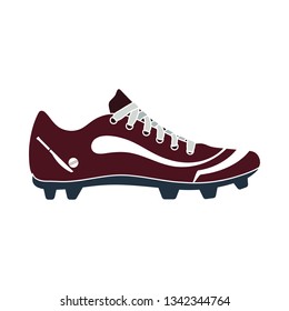 Crickets starten das Symbol. Flaches Farbschablonendesign. Vektorgrafik.
