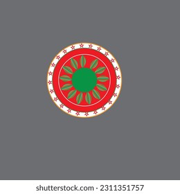 Cricle flower Shutterstock Design vector 