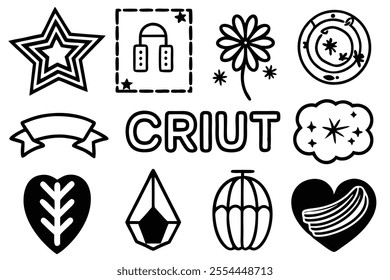 Cricut Cut File Line Art Modern Patterns