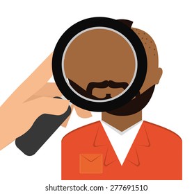 Crime design over white background, vector illustration.