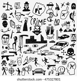 Crime doodles