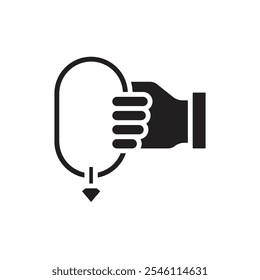 Crime Extortion Filled Icon Vector Illustration