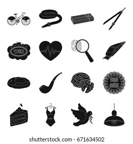 crime, food, cottage, tool and other web icon in black style.transportation, clothing, Desert, freedom icons in set collection.