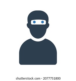 Crime hacker thief icon.(vector illustration)