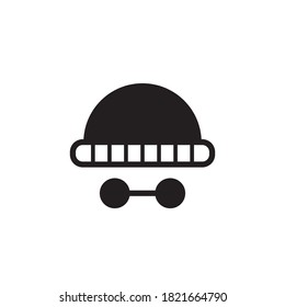 crime icon vector glyph style design. isolated on white background