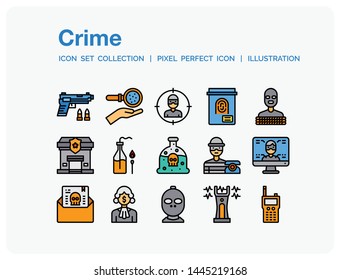 Crime
Icons Set. UI Pixel Perfect Well-crafted Vector Thin Line Icons. The illustrations are a vector.