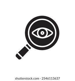 Crime Investigation Filled Icon Vector Illustration