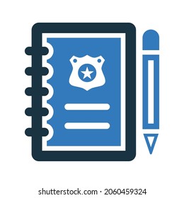 Crime, investigation icon. Simple editable vector design isolated on a white background.