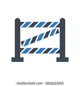Crime investigation icon.security check,warning (vector illustration)