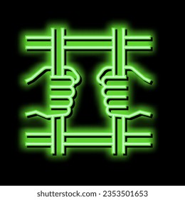 crime law neon light sign vector. crime law illustration