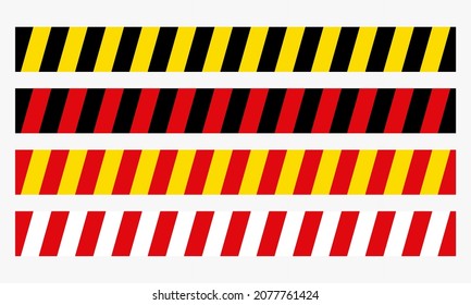 Crime line tape. Police danger caution vector yellow barrier. . Vector illustration. eps10