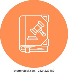 Design de ícone de vetor de linha de crime