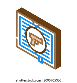 crime literature isometric icon vector. crime literature sign. isolated symbol illustration