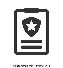 Icono de notas delictivas (ilustración vectorial)