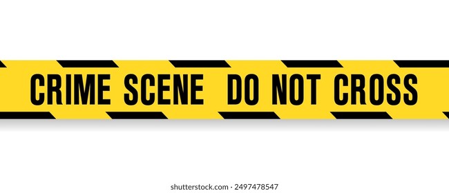 Crime scene caution tape seamless image. Clipart image