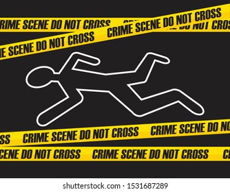 495 Chalk victim vector Images, Stock Photos & Vectors | Shutterstock