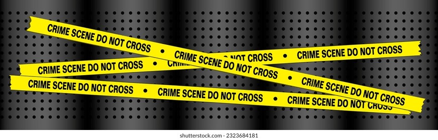 CRIME SCENE DO NOT CROSS TAPE DESIGN VECTOR ILLUSTRATION, POLICE BARRIER DO NOT CROSS SIGN, DANGER SIGN, CAUTION SIGN RIBBON, CRIME SCENE BARRICADE, DO NOT ENTER SIGN, ATTENTION RESTRICTED AREA