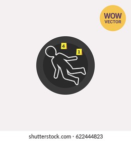 Crime scene icon