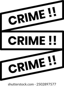 a Crime scene icon in line style