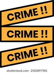 a Crime scene icon in line style