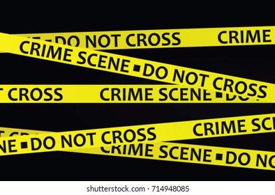 Crime Scene Tape Vector Illustration Stock Vector (Royalty Free ...