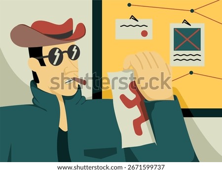 a crime scene that commonly occurs in a particular city or place