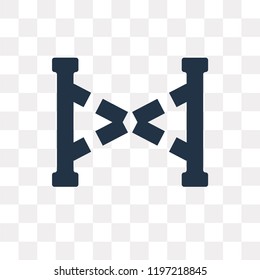 Crime scene vector icon isolated on transparent background, Crime scene transparency concept can be used web and mobile