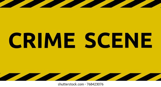 Crime scene yellow tape