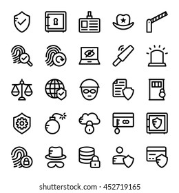 Crime and Security Vector Icons 2