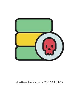 Crime Stealing Data Icon Vector Illustration