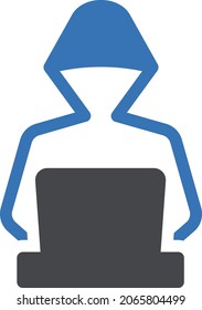 crime vector glyph colour  icon