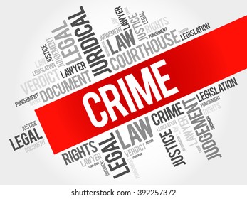 Crime Word Cloud Concept Stock Vector (Royalty Free) 392257372 ...