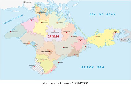 Crimea Administrative Map