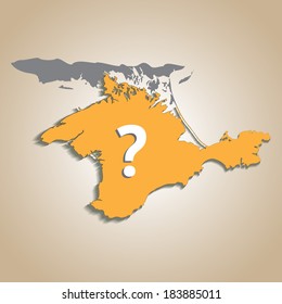 Crimea. Peninsula. Vector illustration