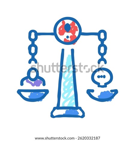 crimes against morality doodle icon sketch vector. crimes against morality sign. isolated symbol illustration