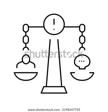 crimes against morality line icon vector. crimes against morality sign. isolated contour symbol black illustration