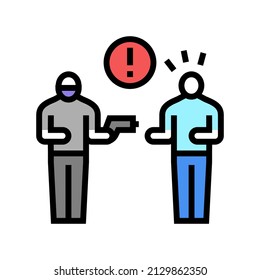 Criminal Attempt And Conspiracy Color Icon Vector. Criminal Attempt And Conspiracy Sign. Isolated Symbol Illustration