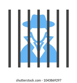 Criminal behind bars