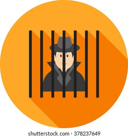 Criminal behind bars