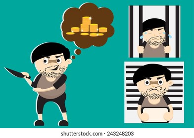 criminal cartoon
