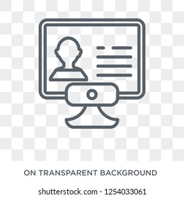 Criminal database icon. Trendy flat vector Criminal database icon on transparent background from law and justice collection. High quality filled Criminal database symbol use for web and mobile