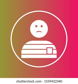 Criminal icon isolated on background
