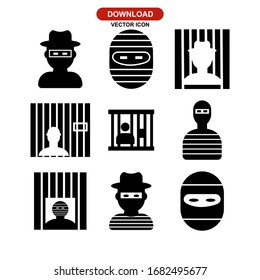 criminal icon or logo isolated sign symbol vector illustration - Collection of high quality black style vector icons
