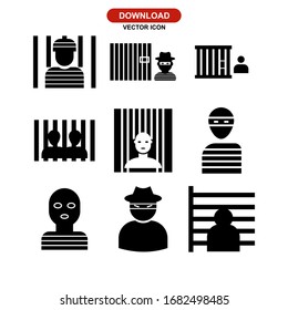 criminal icon or logo isolated sign symbol vector illustration - Collection of high quality black style vector icons
