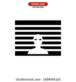 criminal icon or logo isolated sign symbol vector illustration - high quality black style vector icons
