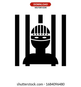 criminal icon or logo isolated sign symbol vector illustration - high quality black style vector icons
