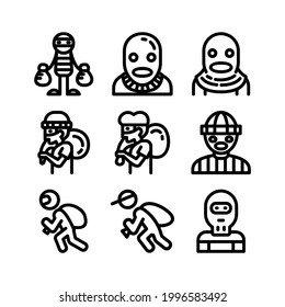 criminal icon or logo isolated sign symbol vector illustration - Collection of high quality black style vector icons
