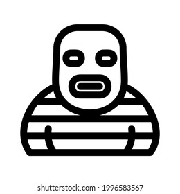 criminal icon or logo isolated sign symbol vector illustration - high quality black style vector icons
