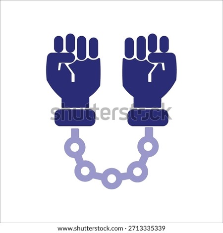 criminal icons. simple colored vector illustration